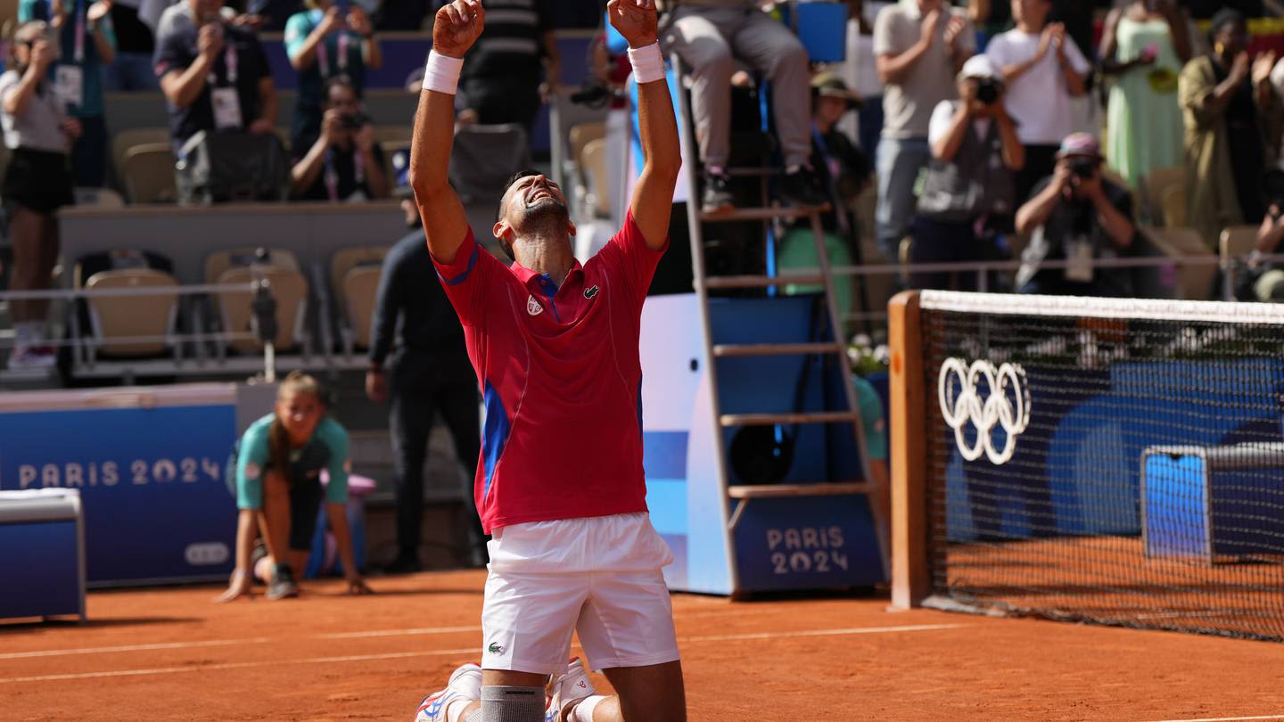 Novak Djokovic wins his first Olympic gold medal by beating Carlos Alcaraz in the men's tennis final