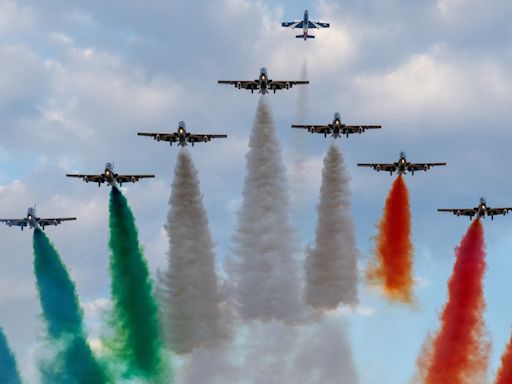 Italian Air Force flies over Toronto Thursday