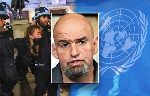 Fetterman blasts UN rights chief for 'concern' over anti-Israel agitators while never condemning Hamas