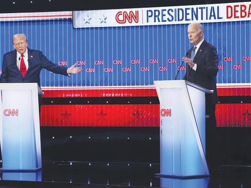 Trump and Biden square off for first time in 2024 election season - The Shillong Times