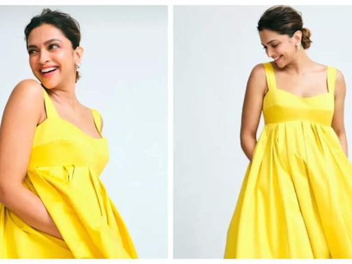 Deepika Padukone's stunning 'sunshine yellow' maternity dress sold for Rs 34K for charity: Report | - Times of India