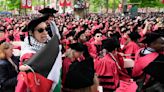 Group of graduates walk out of Harvard commencement chanting 'Free, free Palestine'