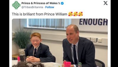 Prince William shares the hysterical ‘knock knock joke’ Princess Charlotte is telling everyone