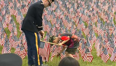 Meaning behind American flag garden on Boston Common this weekend