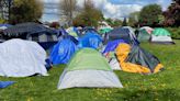 Hundreds of refugees set up encampment at Powell Barnett Park in Seattle
