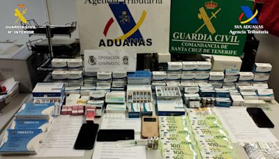 Detenidas cuatro personas acusadas de tráfico ilegal de más de 350 medicamentos anabolizantes en Tenerife