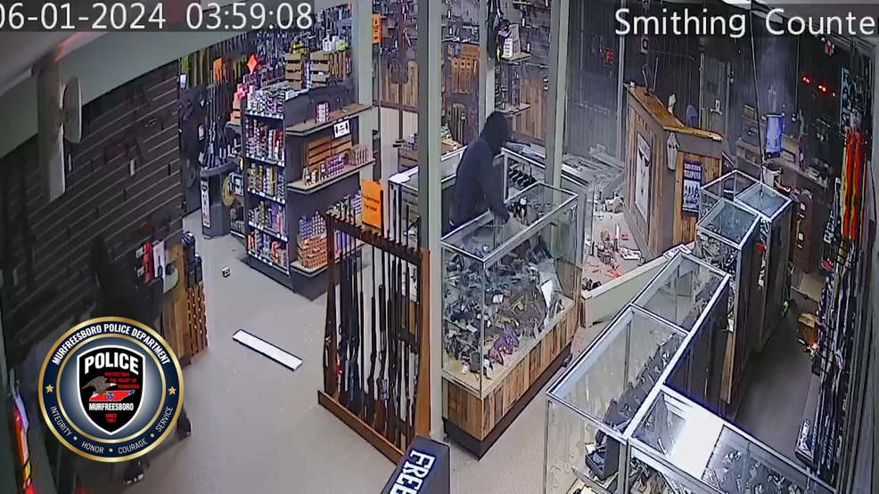 VIDEO: Tennessee police release footage of smash-and-grab gun store robbery