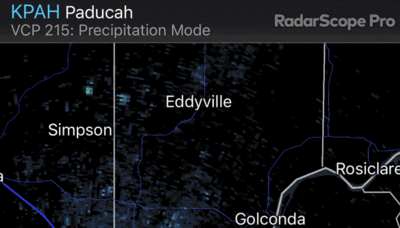 A weird image showed up on Evansville-area weather radar Wednesday. It wasn't rain.