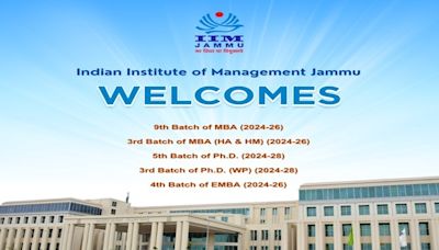 IIM Jammu to hold a five-day Holistic Orientation Program