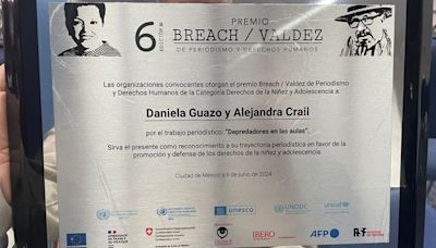 EL UNIVERSAL recibe Premio Breach Valdez