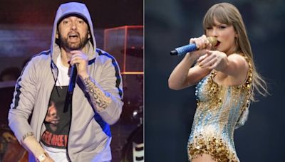 Eminem brings Taylor Swift’s historic reign at No. 1 to an end, Stevie Wonder’s record stays intact