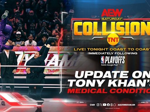 Tony Khan Medical Condition Update & Rey Fenix’s Return Announced For 4/27 AEW Collision, Updated Card