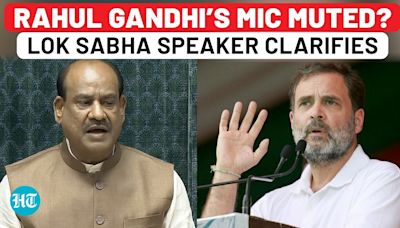 Rahul Gandhi’s Mic Muted In Lok Sabha? Speaker Om Birla Fumes At Opposition | Watch