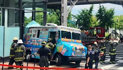 Ice cream truck crashes into Georgetown building