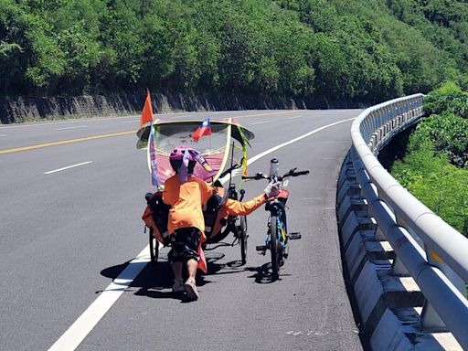 雲林育幼院單車環島 6歲童與8旬志工互助成經典 (圖)