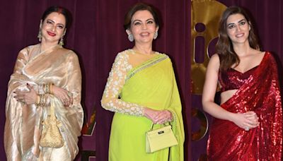 Rekha, Nita Ambani, Kriti Sanon, and others at Manish Malhotra’s new store launch