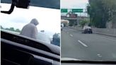 VIDEO ¡Chuchín, no te duermas, auxilio!: Padre e hijo son baleados por dos sujetos sobre la autopista México-Pachuca | El Universal