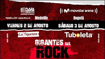 Medellín y Bogotá reciben a “Los Gigantes del Rock”