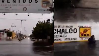 ¿Tláloc inundó Valle de Chalco? La verdad detrás del VIDEO en Edomex que se hizo viral