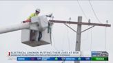 Electric linemen risk their lives during power restoration efforts