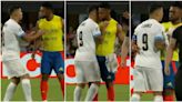 Fans think Luis Suarez tried to bite Colombian player in viral video - it sparked a huge brawl