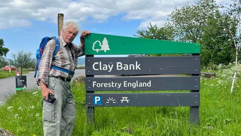 Man takes on 190-mile walk in memory of his wife