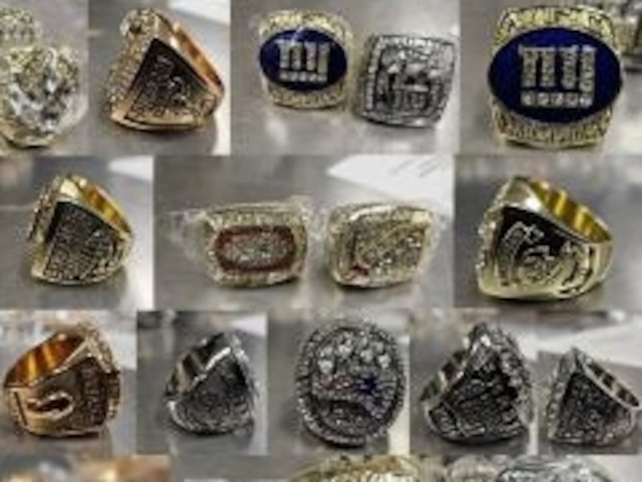 Fake Patriots rings, other NFL, NBA, MLB rings, seized by NY border patrol
