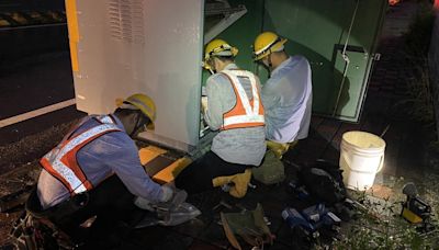 台中梧棲約3200戶停電 台電搶修恢復供電 (圖)