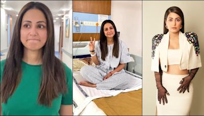 Hina Khan went straight to hospital for first chemotherapy after getting award; shares video [details]