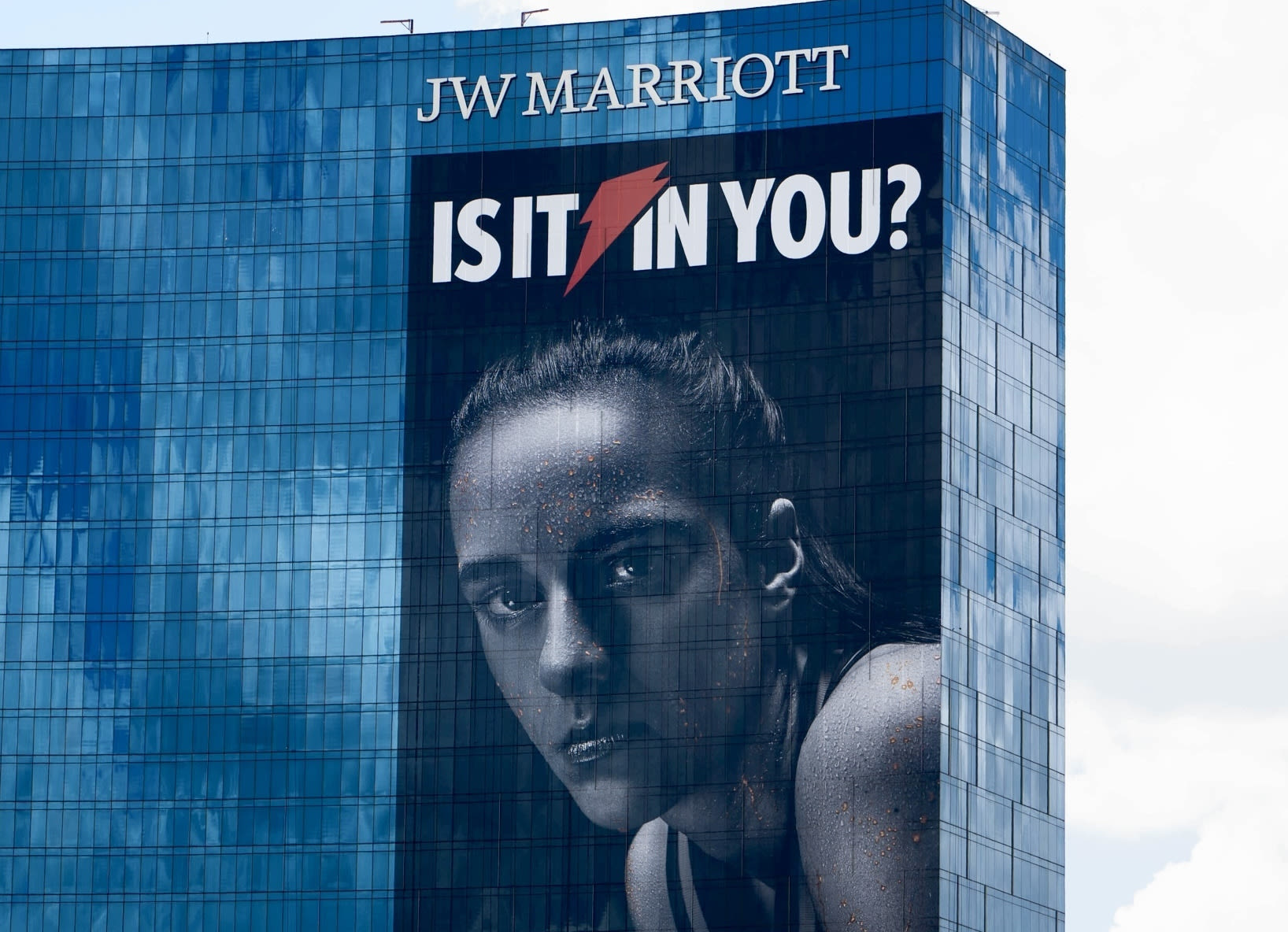 Caitlin Clark-Gatorade ad explores new heights on JW Marriott hotel - Indianapolis Business Journal