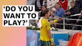 Olympics highlights: Australia's Matthew Ebden invites crowd to play against Serbia's Novak Djokovic