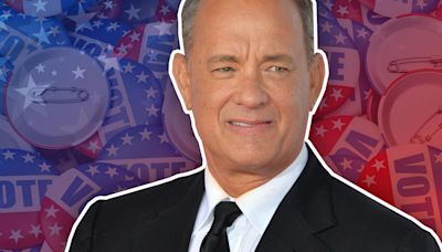 No, Tom Hanks didn't wear a 'Vote for Joe, not the psycho' shirt