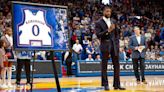 Halftime ceremony places Thomas Robinson’s jersey in Allen Fieldhouse rafters