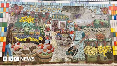 Newport: Chartist mural creator's florist mosaic falls into ruin