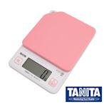 【TANITA】廚房迷你掛壁式電子料理秤&電子秤-2kg-粉色(KJ-213-PK)