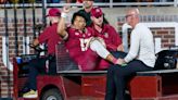 FSU football quarterback Jordan Travis appears to suffer serious injury, leaves in ambulance