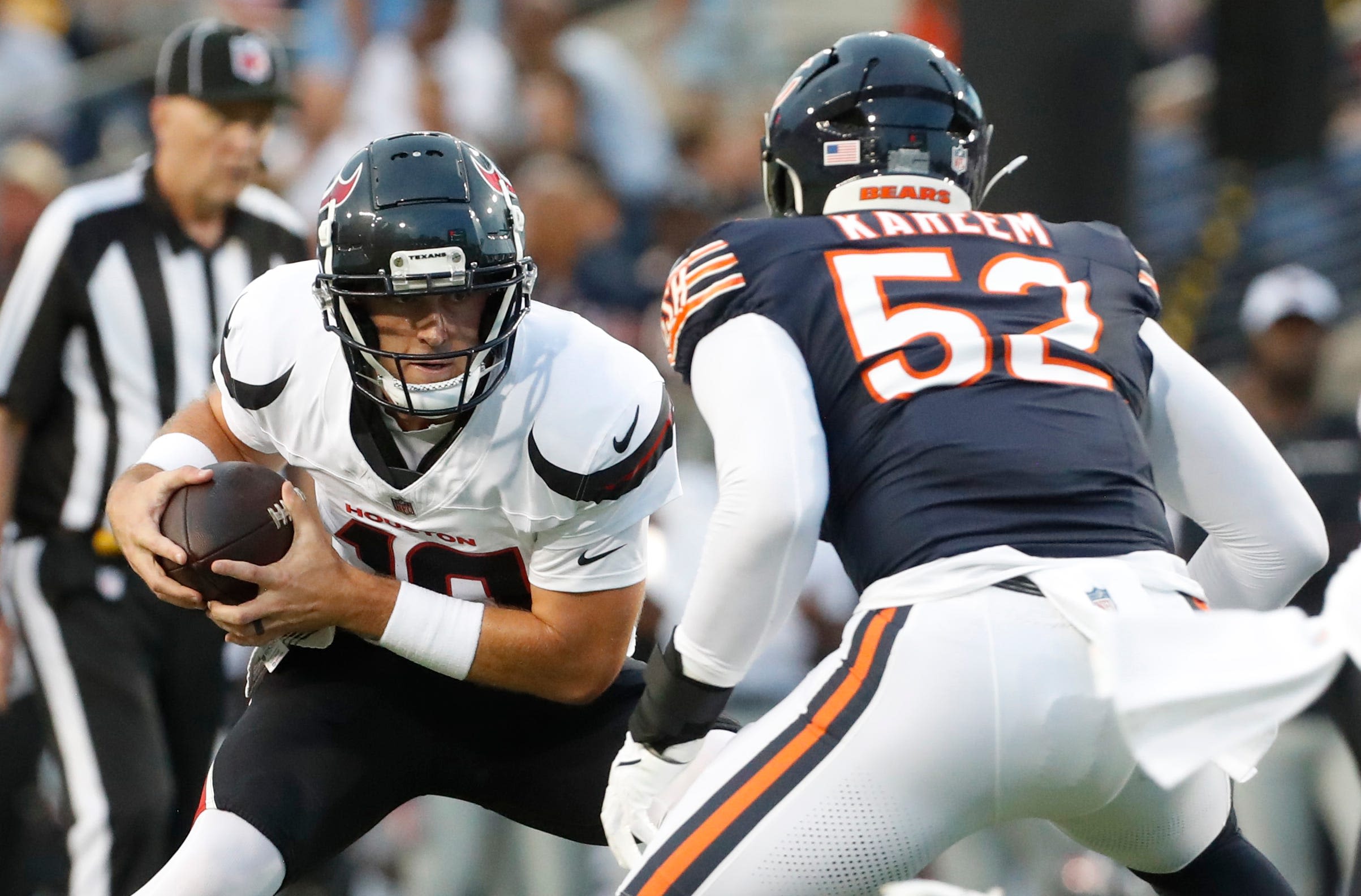 Hall Of Fame Game halftime stats: Texans take slight lead over Bears