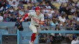 Hays exits Phillies' series finale vs. Dodgers with hamstring injury