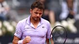 Wawrinka beats Ivashka after rain delay at Italian Open