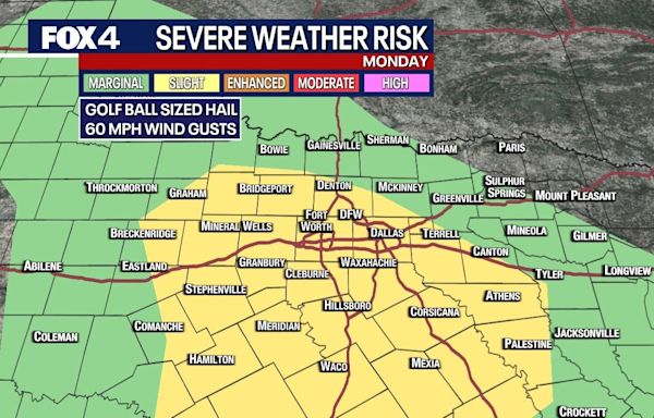 Dallas weather: Strong to severe storm chances return for Memorial Day