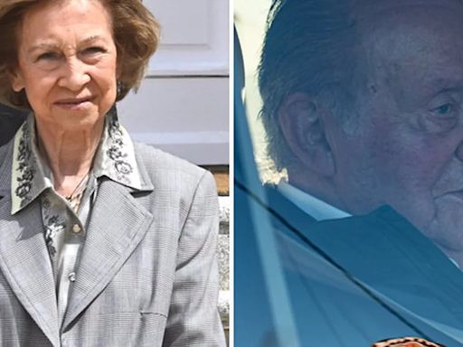 La Reina Sofía reaparece con su mejor sonrisa mientras el Rey Juan Carlos sigue en Sanxenxo