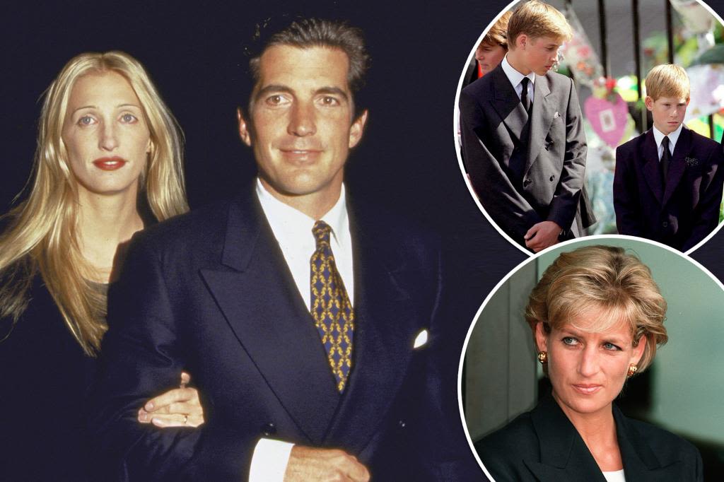 Why JFK Jr. didn’t call Prince William and Harry after Princess Diana’s death — despite wife Carolyn’s plea