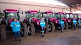 CNH Brand New Holland Delivers 10 Pink Tractors in Honor