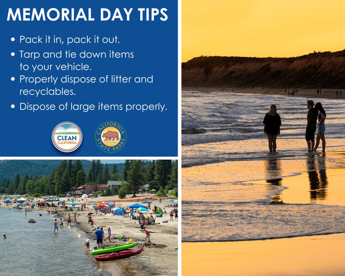 Caltrans and California State Parks Encourage Community Action to Preserve the Outdoors During 2024 Memorial Day Weekend