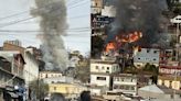 Gran incendio afecta a viviendas en el centro de Valparaíso: Al menos 10 carros de Bomberos atienden la emergencia