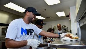 Orlando Magic staff members join Coalition for the Homeless ‘Meal Serve’ event