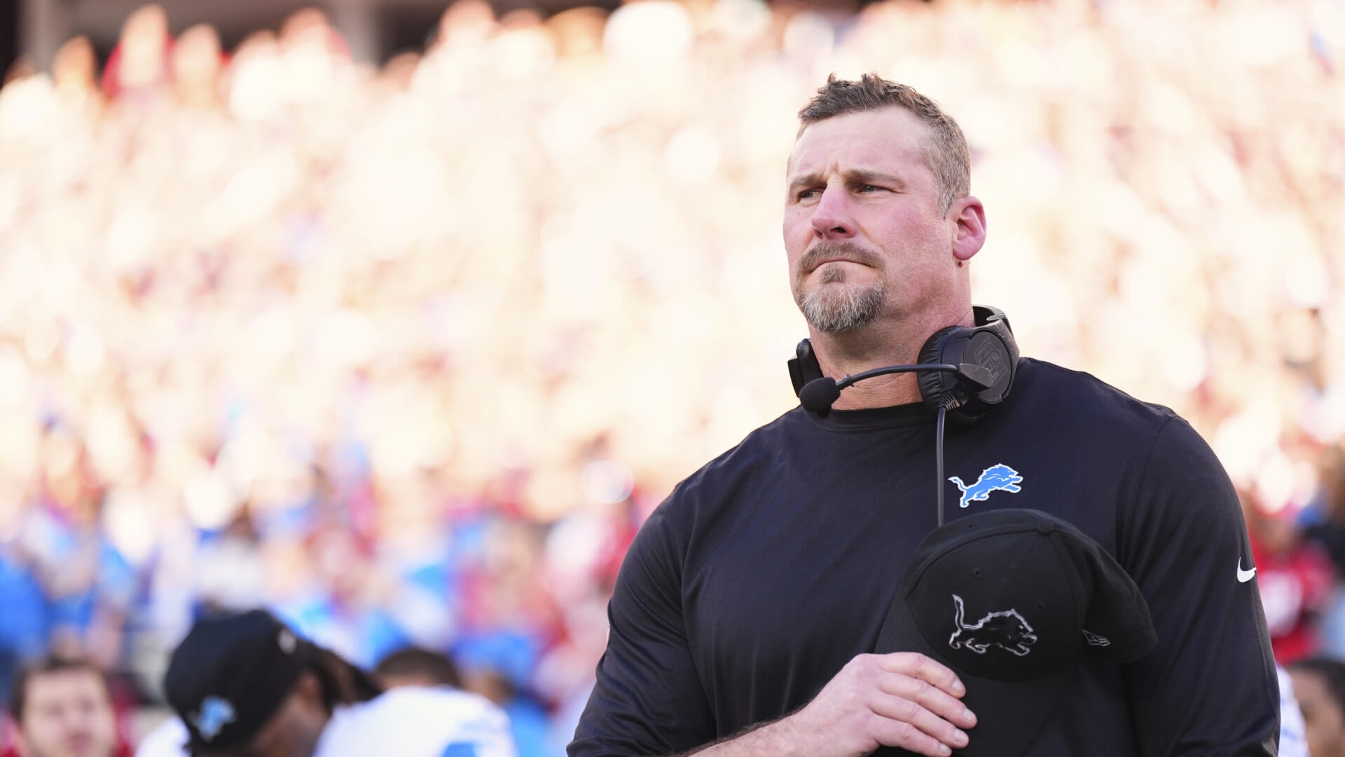 Dan Campbell: Lions can't do the Ron Burgundy and read off the teleprompter