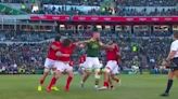 Springboks giant jumped by four opponents as 1.5m watch on-field 'UFC' tussle