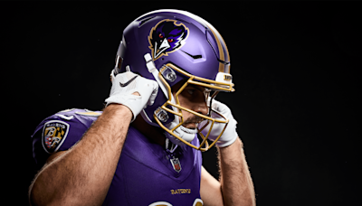 Ravens reveal their one-game-only 'Purple Rising' helmet, which should be worn full time