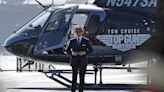 Tom Cruise Arrives at World Premiere of Top Gun: Maverick in a Helicopter He Piloted